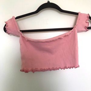 Cute pink crop top